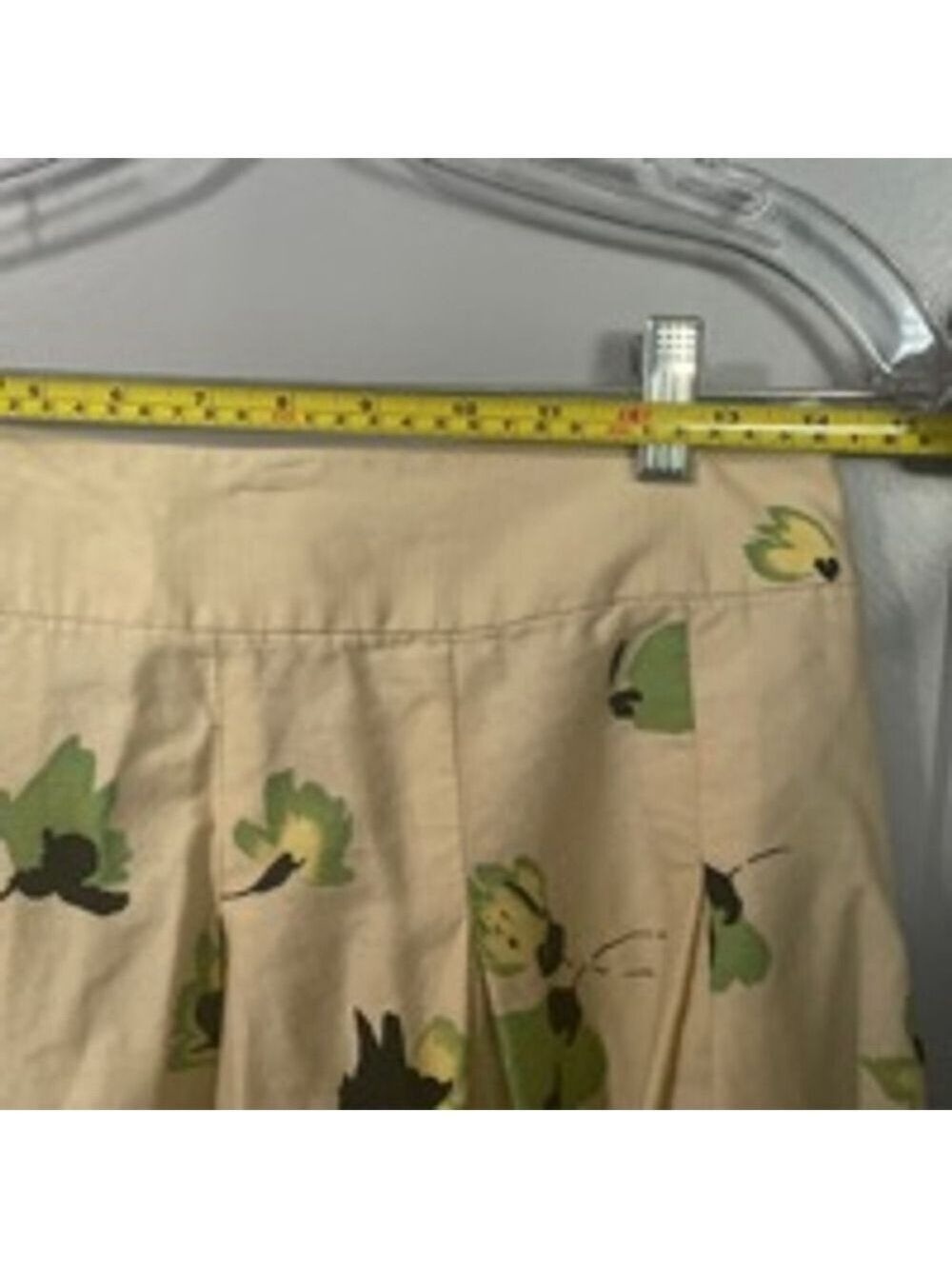 Women's George Beige Floral Skirt Size 6 - Picture 4 of 5